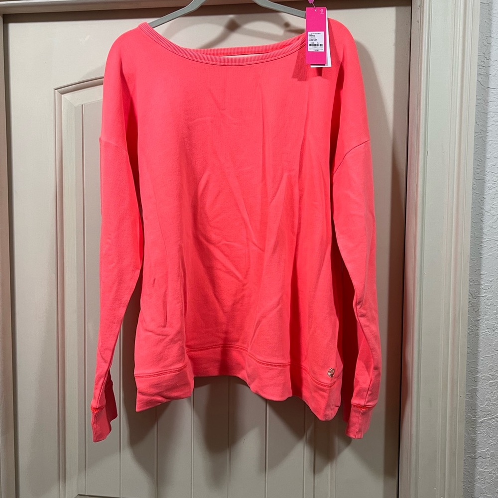 Lilly Pulitzer Luxletic Biscaya Cross-Back Pullover 💗 BNWT